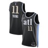 Män Atlanta Hawks Tröja Trae Young Nike 2023-24 City Edition Svart Swingman